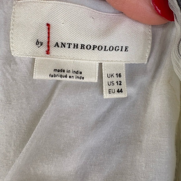 Anthropologie women’s Garden Party Dress Floral Ruffle Size 12 midi preloved - Picture 9 of 14